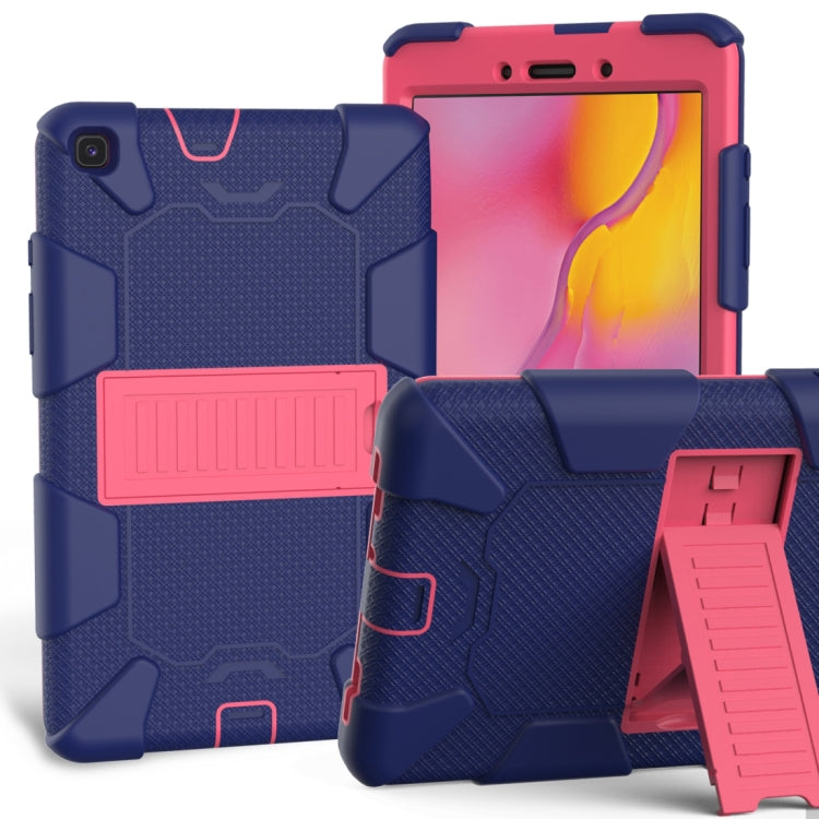 For Galaxy Tab A8.0 2019 / T290 Shockproof Two-Color Silicone Protection Case with Holder, For Galaxy Tab A8.0 2019