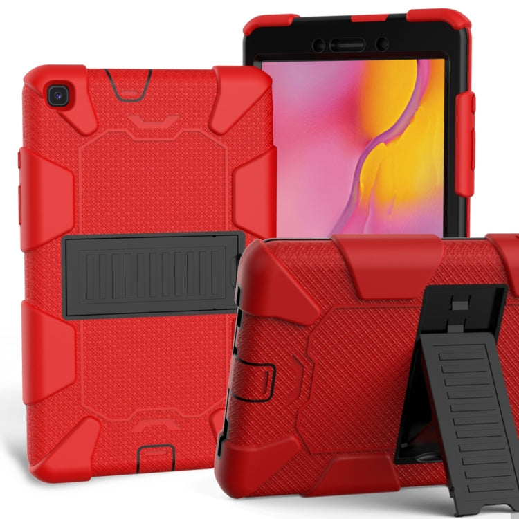 For Galaxy Tab A8.0 2019 / T290 Shockproof Two-Color Silicone Protection Case with Holder, For Galaxy Tab A8.0 2019