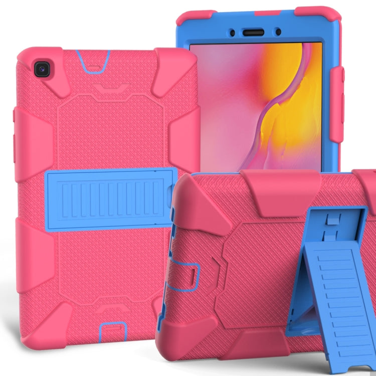 For Galaxy Tab A8.0 2019 / T290 Shockproof Two-Color Silicone Protection Case with Holder, For Galaxy Tab A8.0 2019