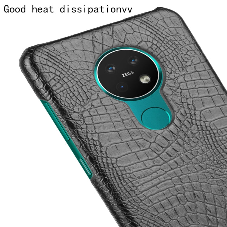 For Nokia 7.2 / 6.2 Shockproof Crocodile Texture PC + PU Case, For Nokia 7.2 / 6.2