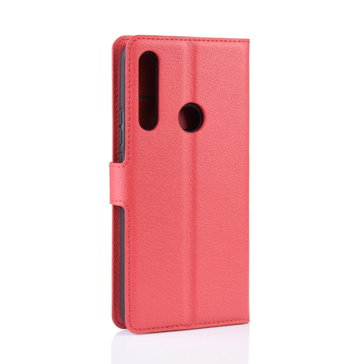 For Huawei Honor 9X Fingerprint Version Litchi Texture Horizontal Flip Leather Case with Wallet & Holder & Card Slots