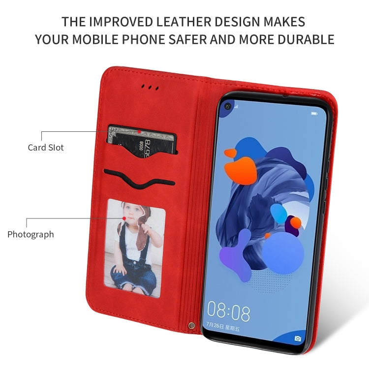 Retro Skin Feel Business Magnetic Horizontal Flip Leather Case, For Huawei Mate 30, For Huawei Mate 30 Lite, For Huawei Mate 30 Pro, For Huawei Nova5i Pro
