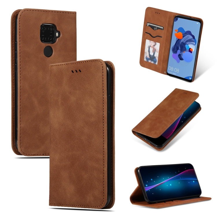 Retro Skin Feel Business Magnetic Horizontal Flip Leather Case, For Huawei Mate 30, For Huawei Mate 30 Lite, For Huawei Mate 30 Pro, For Huawei Nova5i Pro