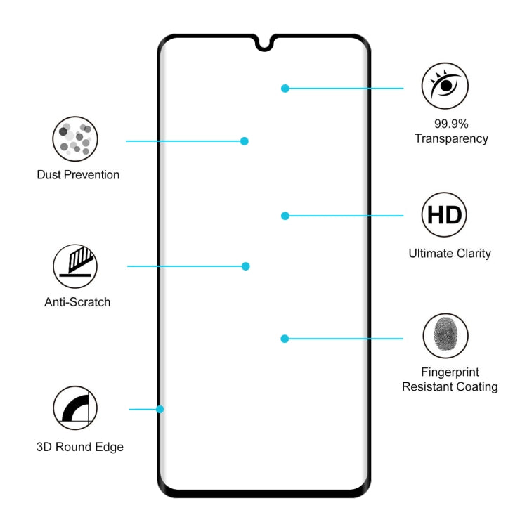 For XIAOMI MI CC9 Pro / MI Note 10 Global ENKAY Hat-Prince 0.26mm 9H 3D Explosion-proof Full Screen Curved Heat Bending Tempered Glass Film, For XIAOMI MI CC9 Pro / MI Note 10 Global, For XIAOMI MI CC9 Pro(1pc)