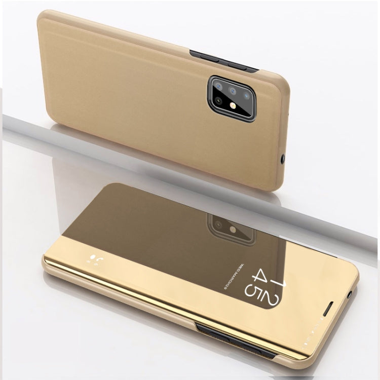 For Galaxy A51 Plated Mirror Horizontal Flip Leather Cover with Stand Mobile Phone Holster, For Samsung Galaxy A51, For Galaxy A51