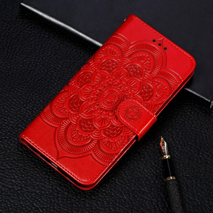 For Nokia 7.2 Mandala Embossing Pattern Horizontal Flip Leather Case with Holder & Card Slots & Wallet & Photo Frame & Lanyard