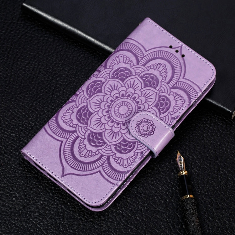 For Nokia 7.2 Mandala Embossing Pattern Horizontal Flip Leather Case with Holder & Card Slots & Wallet & Photo Frame & Lanyard