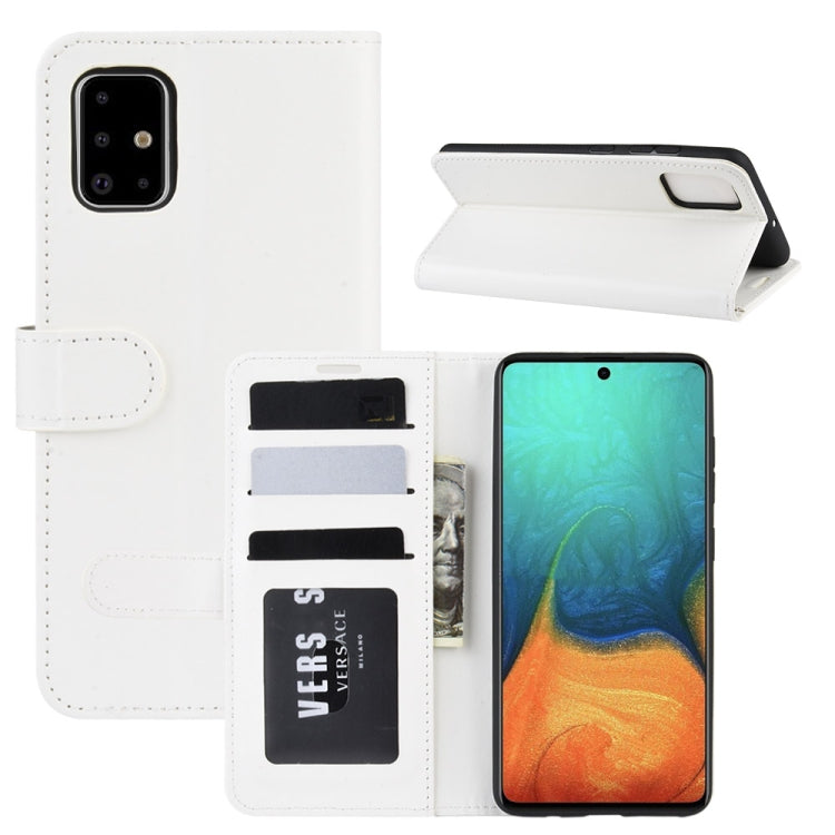 For Galaxy A71 R64 Texture Single Horizontal Flip Protective Case with Holder & Card Slots & Wallet& Photo Frame, For Samsung Galaxy A71