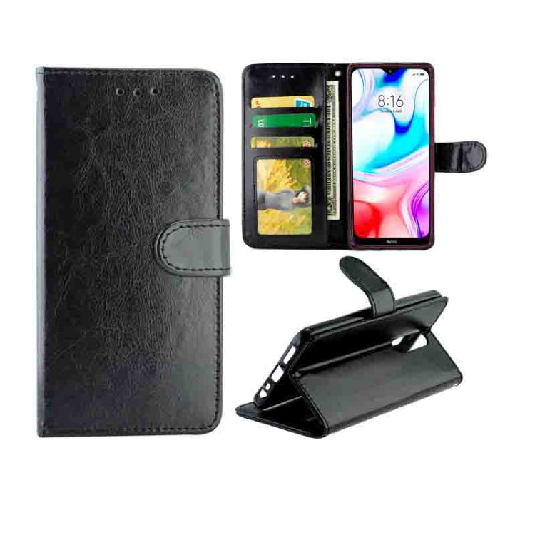 Crazy Horse Texture Leather Horizontal Flip Protective Case with Holder & Card Slots & Wallet & Photo Frame, For Xiaomi Note10/CC9 Pro, For Xiaomi Redmi Note 8T, For Xiaomi Redmi 8/Redmi 8A, For Samsung Galaxy A30s/A50, For Samsung Galaxy M30s