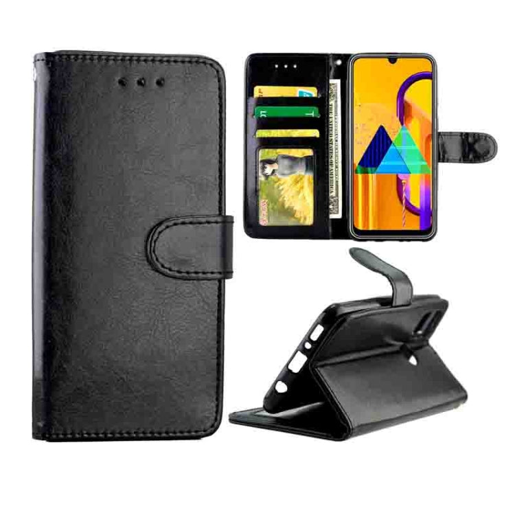 Crazy Horse Texture Leather Horizontal Flip Protective Case with Holder & Card Slots & Wallet & Photo Frame, For Xiaomi Note10/CC9 Pro, For Xiaomi Redmi Note 8T, For Xiaomi Redmi 8/Redmi 8A, For Samsung Galaxy A30s/A50, For Samsung Galaxy M30s