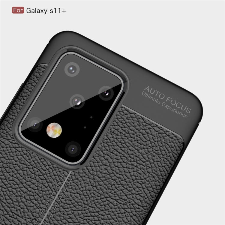 For Galaxy S11 Plus  Litchi Texture TPU Shockproof Case, For Galaxy S20 Ultra