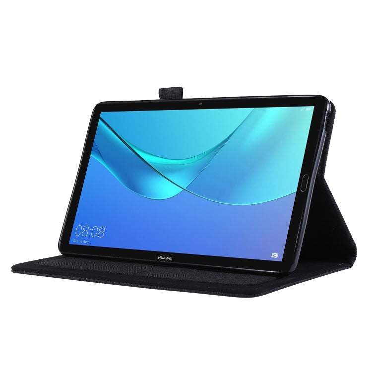 Cloth Style TPU Flat Protective Shell, For Huawei M6 8.4, For Huawei M5 8.0, For  Lenovo Tab E10 10.1, For  Lenovo Tab M10  10.1, For  Lenovo Tab P10 10.1