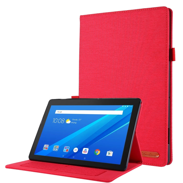 Cloth Style TPU Flat Protective Shell, For Huawei M6 8.4, For Huawei M5 8.0, For  Lenovo Tab E10 10.1, For  Lenovo Tab M10  10.1, For  Lenovo Tab P10 10.1