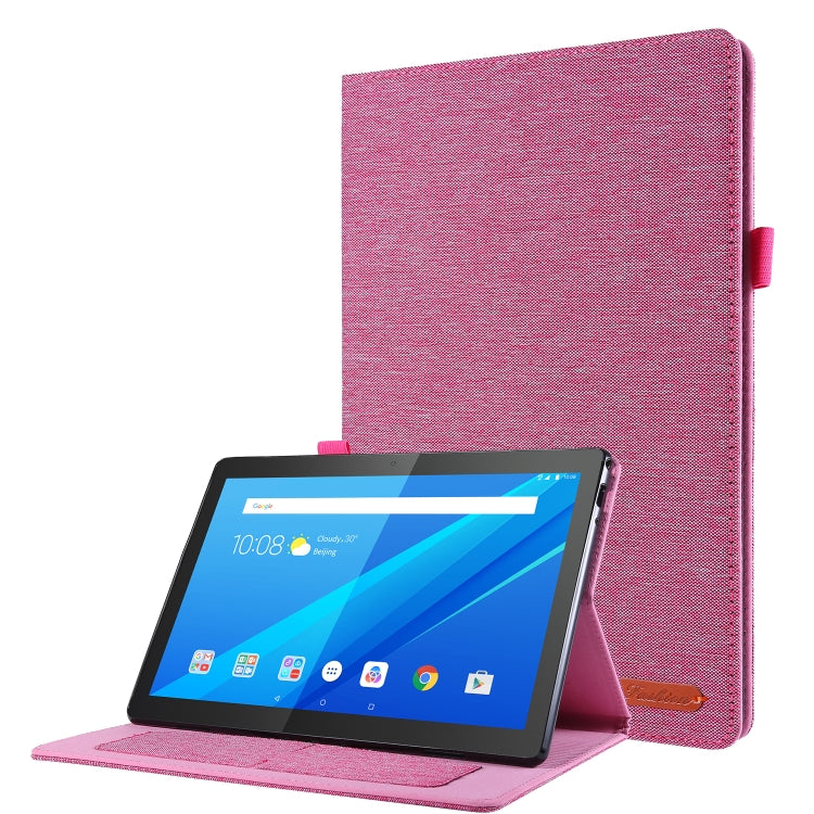 Cloth Style TPU Flat Protective Shell, For Huawei M6 8.4, For Huawei M5 8.0, For  Lenovo Tab E10 10.1, For  Lenovo Tab M10  10.1, For  Lenovo Tab P10 10.1