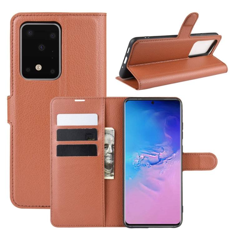 For Galaxy S11 Plus Litchi Texture Horizontal Flip Protective Case with Holder & Card Slots & Wallet, For Galaxy S20 Ultra