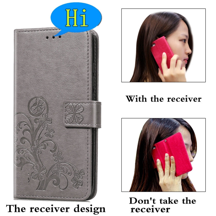 Lucky Clover Pressed Flowers Pattern Leather Case with Holder & Card Slots & Wallet & Hand Strap, For Galaxy S20+, For Galaxy Note10 Lite/A81/M60s, For Galaxy S20