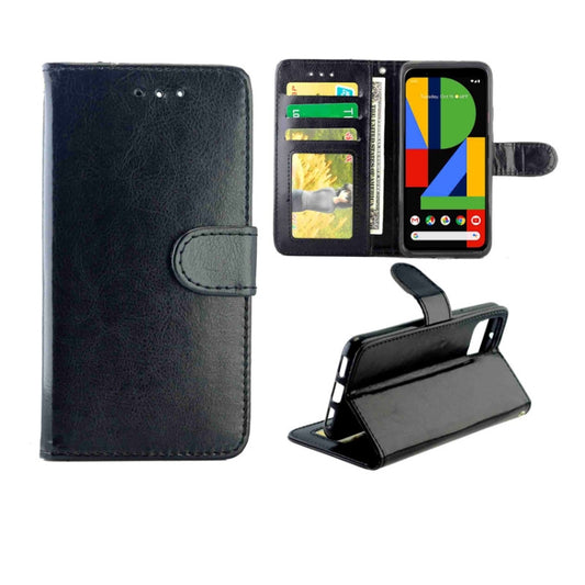 Crazy Horse Texture Leather Horizontal Flip Protective Case with Holder & Card Slots & Wallet & Photo Frame, For Google Pixel4, For LG K20(2019)