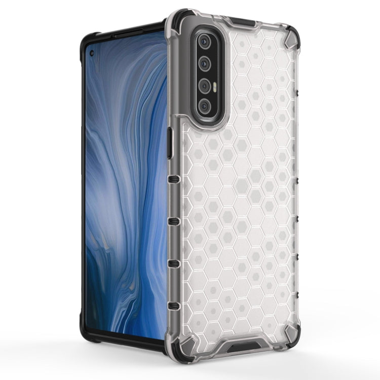 For OPPO Reno3pro  Shockproof Honeycomb PC + TPU Case, For OPPO Reno 3 Pro