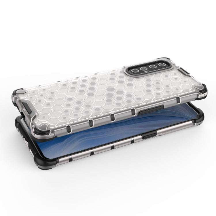 For OPPO Reno3pro  Shockproof Honeycomb PC + TPU Case, For OPPO Reno 3 Pro