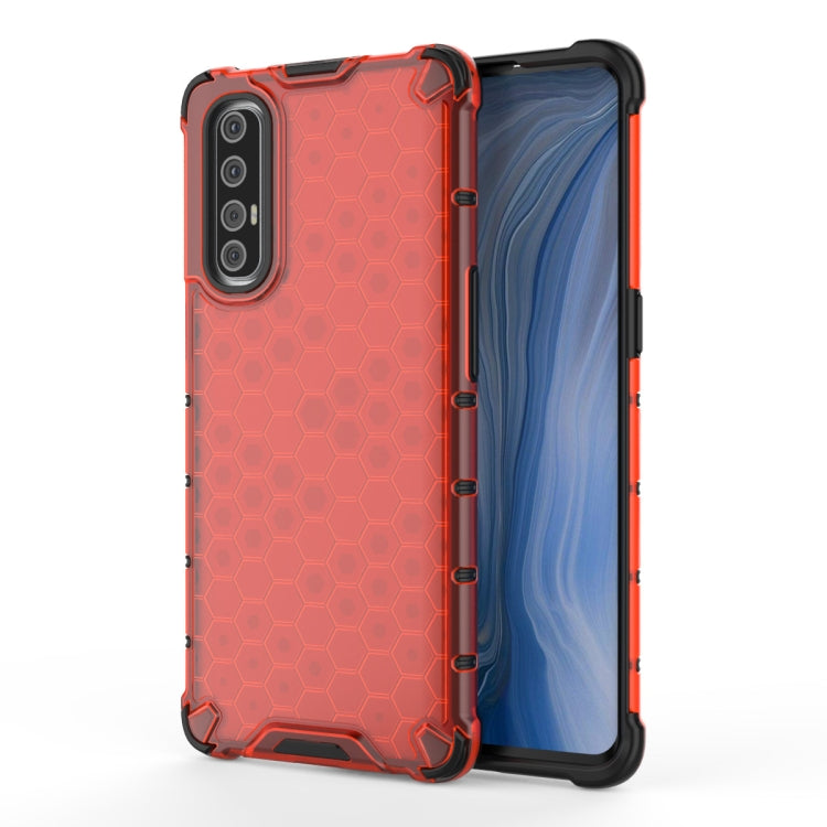 For OPPO Reno3pro  Shockproof Honeycomb PC + TPU Case, For OPPO Reno 3 Pro