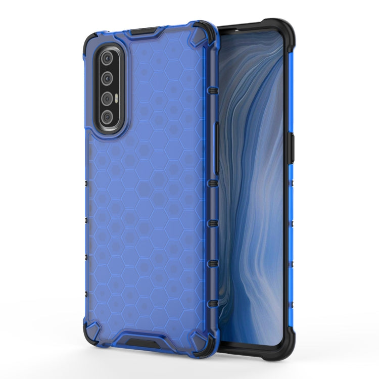 For OPPO Reno3pro  Shockproof Honeycomb PC + TPU Case, For OPPO Reno 3 Pro