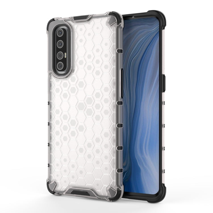 For OPPO Reno3pro  Shockproof Honeycomb PC + TPU Case, For OPPO Reno 3 Pro
