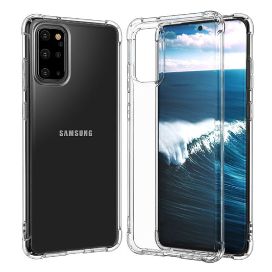 For Galaxy S11 Plus Four-Corner Anti-Drop Ultra-Thin Transparent TPU Phone Case, For Galaxy S20