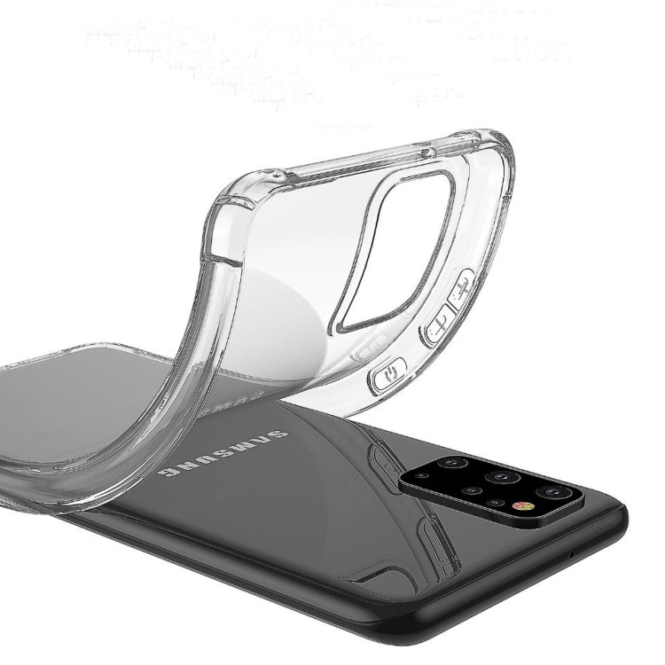 For Galaxy S11 Plus Four-Corner Anti-Drop Ultra-Thin Transparent TPU Phone Case, For Galaxy S20