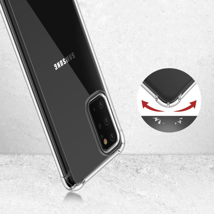 For Galaxy S11 Plus Four-Corner Anti-Drop Ultra-Thin Transparent TPU Phone Case, For Galaxy S20