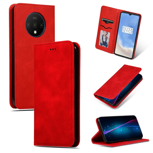 Retro Skin Feel Business Magnetic Horizontal Flip Leather Case, For OnePlus 7T, For OnePlus 7T Pro