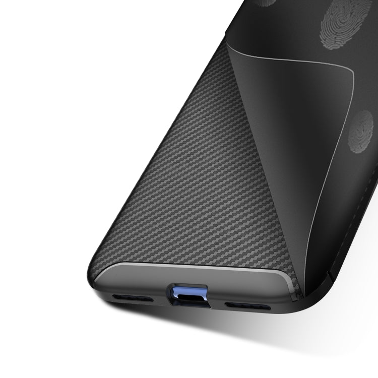 For OPPO A8 Carbon Fiber Texture Shockproof TPU Case, For OPPO A8