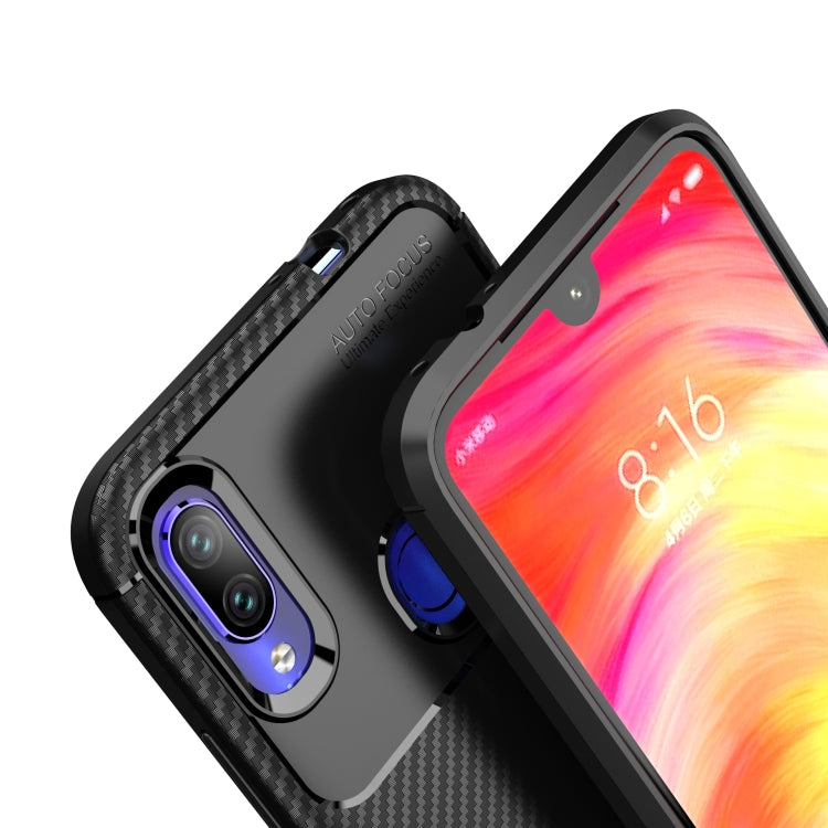 For OPPO A8 Carbon Fiber Texture Shockproof TPU Case, For OPPO A8