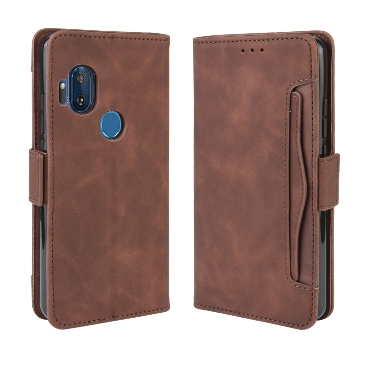 For Motorola One Hyper  Wallet Style Skin Feel Calf Pattern Leather Case with Separate Card Slots & Holder & Wallet & Photo Frame, For Motorola One Hyper