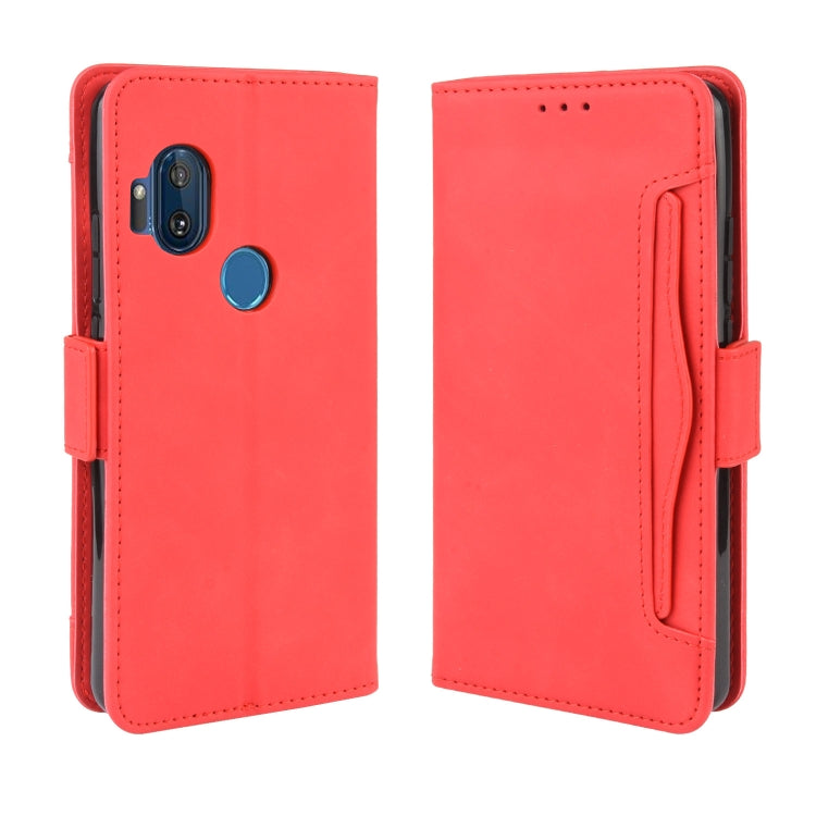 For Motorola One Hyper  Wallet Style Skin Feel Calf Pattern Leather Case with Separate Card Slots & Holder & Wallet & Photo Frame, For Motorola One Hyper