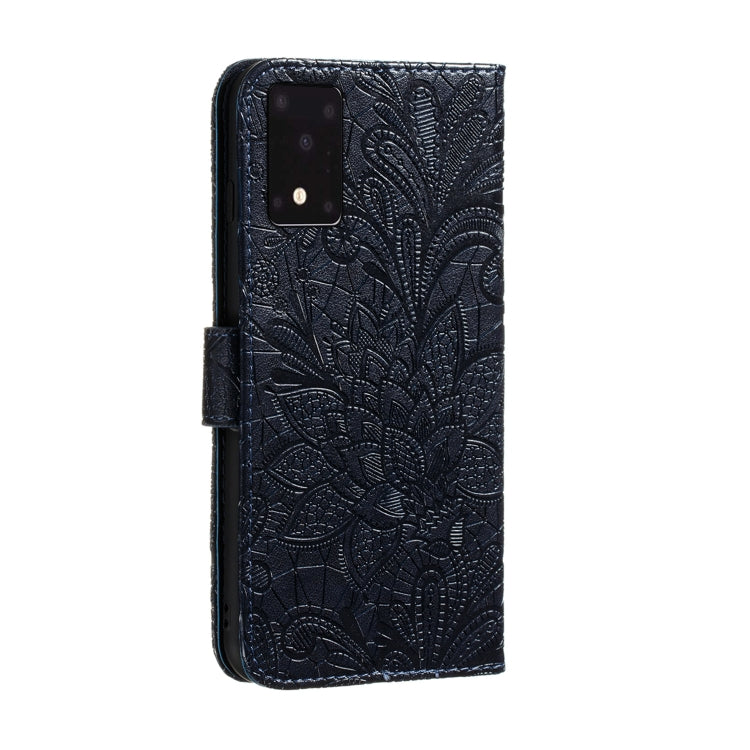 Lace Flower Embossing Pattern Horizontal Flip PU Leather Case with Holder & Card Slots & Wallet & Photo Frame & Lanyard, For Galaxy S20 Ultra, For Galaxy S20+, For Galaxy S20