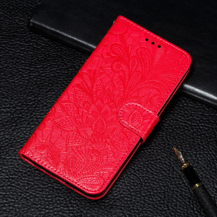 Lace Flower Embossing Pattern Horizontal Flip PU Leather Case with Holder & Card Slots & Wallet & Photo Frame & Lanyard, For Galaxy S20 Ultra, For Galaxy S20+, For Galaxy S20