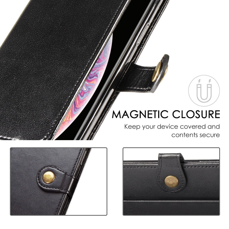 For Huawei P40 Pro Retro Solid Color Leather Buckle Phone Case with Lanyard & Photo Frame & Card Slot & Wallet & Stand Function, For Huawei P40 Pro
