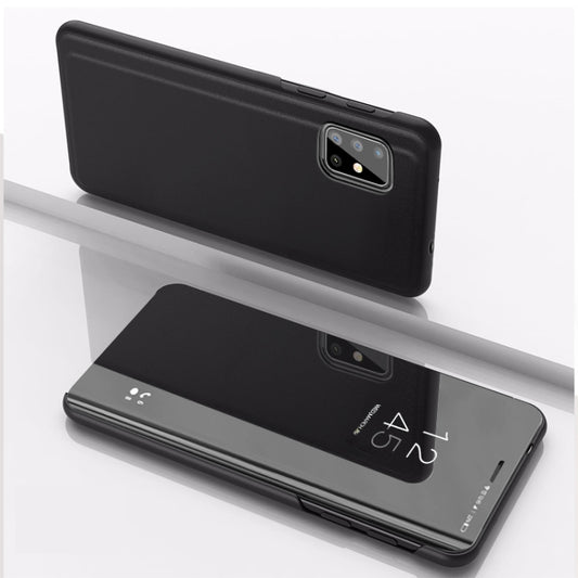 For Galaxy A31 Plated Mirror Horizontal Flip Leather Case with Holder, For Samsung Galaxy A31, For Galaxy A31