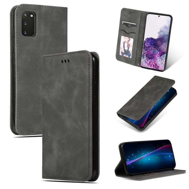 Retro Skin Feel Business Magnetic Horizontal Flip Leather Case, For Galaxy S20, For Galaxy S20 Plus, For Galaxy S20 Ultra