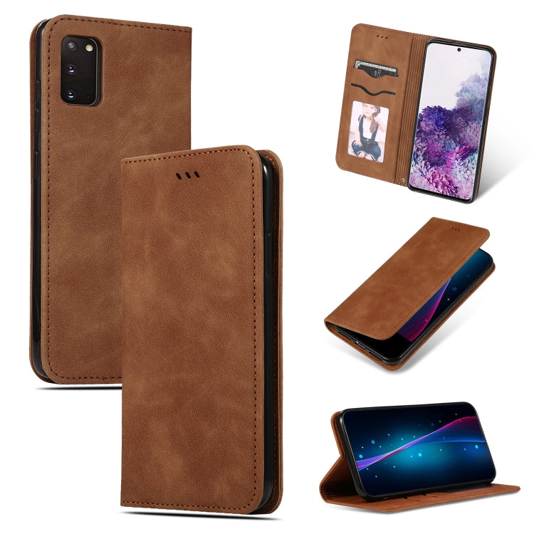 Retro Skin Feel Business Magnetic Horizontal Flip Leather Case, For Galaxy S20, For Galaxy S20 Plus, For Galaxy S20 Ultra