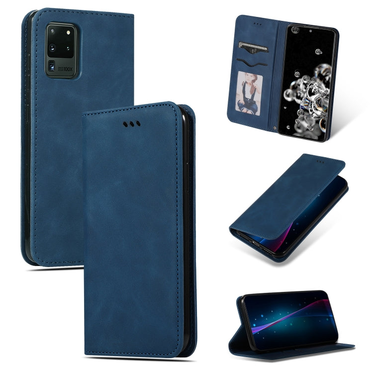 Retro Skin Feel Business Magnetic Horizontal Flip Leather Case, For Galaxy S20, For Galaxy S20 Plus, For Galaxy S20 Ultra