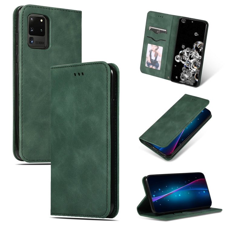 Retro Skin Feel Business Magnetic Horizontal Flip Leather Case, For Galaxy S20, For Galaxy S20 Plus, For Galaxy S20 Ultra
