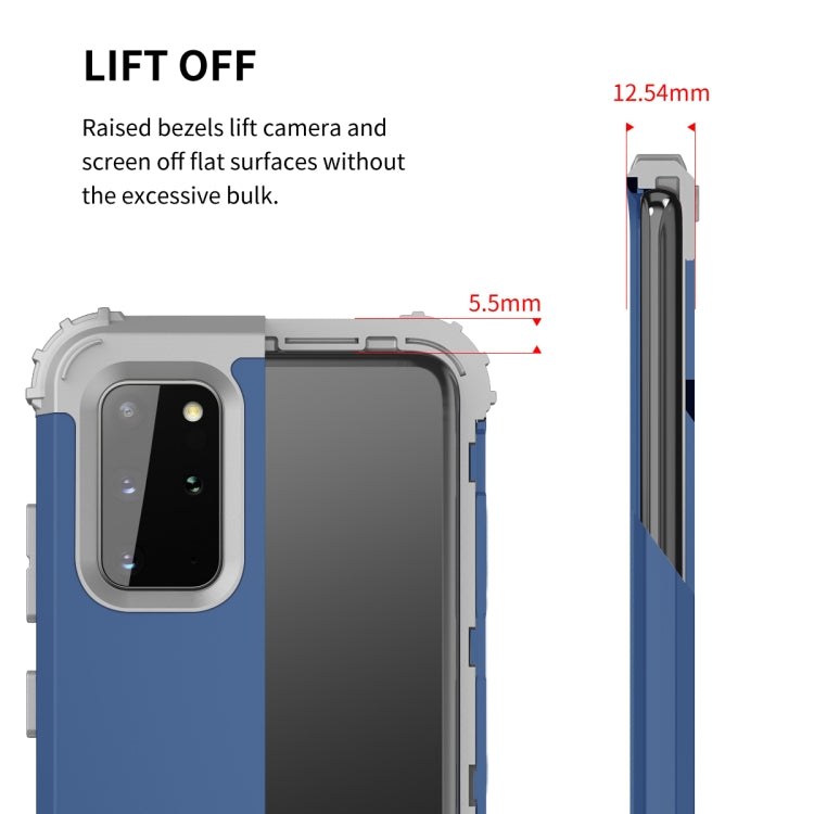 For Galaxy S20 Plus PC + Silicone Three-piece Shockproof Protection Case, For Samsung Galaxy S20+, For Samsung Galaxy S20 Plus