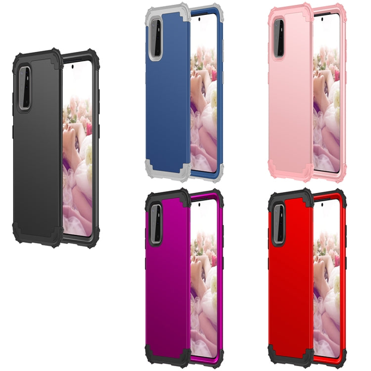 For Galaxy S20 Plus PC + Silicone Three-piece Shockproof Protection Case, For Samsung Galaxy S20+, For Samsung Galaxy S20 Plus