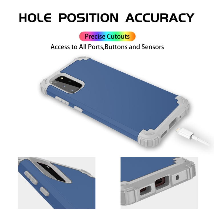 For Galaxy S20 Plus PC + Silicone Three-piece Shockproof Protection Case, For Samsung Galaxy S20+, For Samsung Galaxy S20 Plus