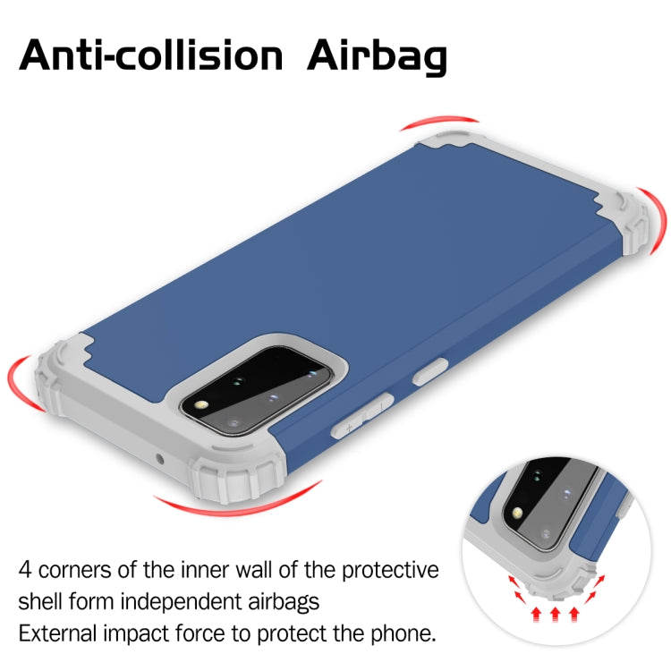 For Galaxy S20 Plus PC + Silicone Three-piece Shockproof Protection Case, For Samsung Galaxy S20+, For Samsung Galaxy S20 Plus
