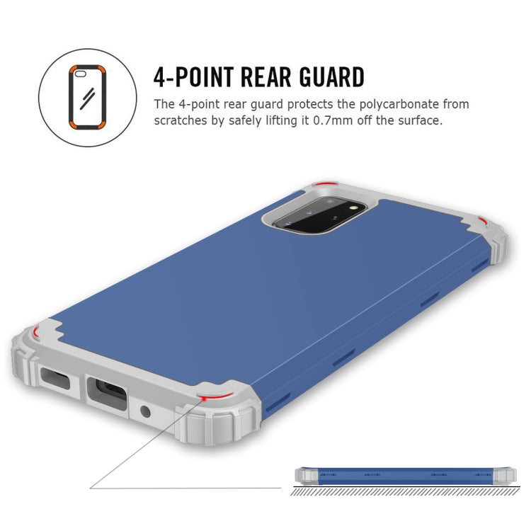 For Galaxy S20 Plus PC + Silicone Three-piece Shockproof Protection Case, For Samsung Galaxy S20+, For Samsung Galaxy S20 Plus
