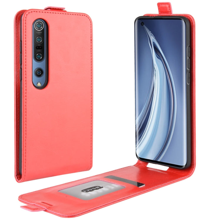 For Xiaomi Mi 10 R64 Texture Single Vertical Flip Leather Protective Case with Card Slots & Photo Frame, For Xiaomi Mi 10