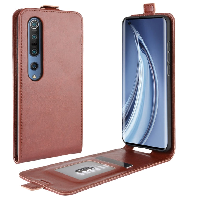 For Xiaomi Mi 10 R64 Texture Single Vertical Flip Leather Protective Case with Card Slots & Photo Frame, For Xiaomi Mi 10