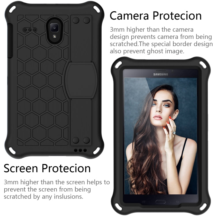 Honeycomb Design EVA + PC Four Corner Anti Falling Flat Protective Shell With Straps, For Galaxy Tab A 8.0(2018) T387, For GalaxyTab A 8.0 (2017)T380, For GalaxyTab A 10.1 (2019) T510